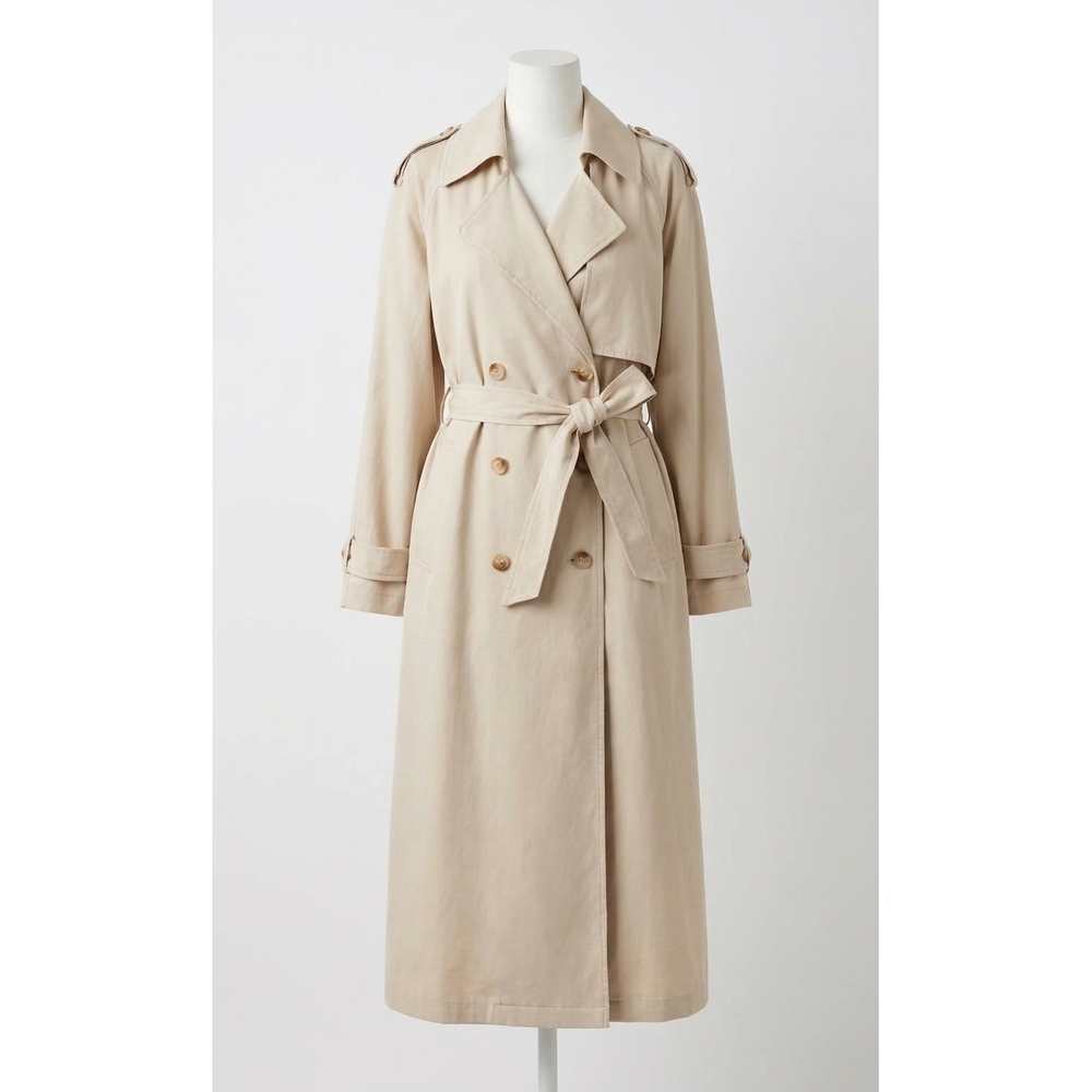 NEW STEVE MADDEN lennox trench coat in natural